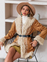 Load image into Gallery viewer, Fuzzy Open Front Long Sleeve Outerwear