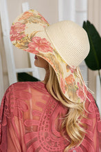 Load image into Gallery viewer, Justin Taylor Floral Bow Detail Sunhat