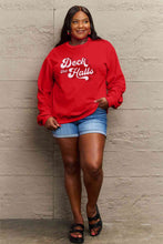 Load image into Gallery viewer, Simply Love Full Size DECK THE HALLS Graphic Sweatshirt