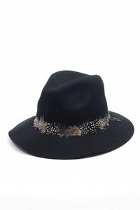 Felt Feather Band Panama Hat
