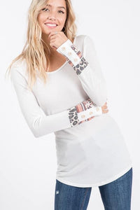 Long Sleeve Top with detailed cuff