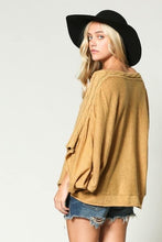 Load image into Gallery viewer, Mustard Oversized Off Shoulder Knit Sweater
