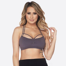 Load image into Gallery viewer, Shark Grey Criss Cross Bralette