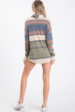 Load image into Gallery viewer, Elbow Patch Striped Tunic